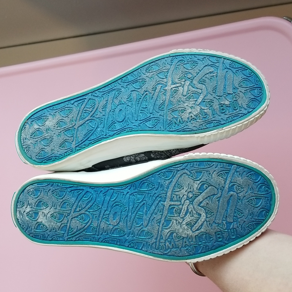 BLOWFISH Mod Floral Slip On Sneaker 6.5 Grey - Picture 5 of 9